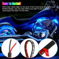 RGB color changing Motorcycle lights Long-lasting App control 12 pieces LED strip kit Neon effect Easy installation Under glow. 