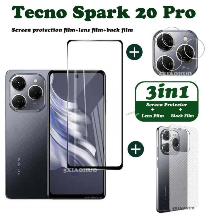 Tecno%20Spark%2020%20Pro%20Tempered%20Glass%20Tecno%20Spark%2020C%20Screen%20Protector%20Tecno%20Spark%2020%20Camera%20Lens%20Protector%20Full%20Cover%20Screen%20Matte%20Privacy%20Glass%203In1%20Carbon%20fiber%20back%20film%20-%20Image%203
