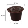 Coffee Filter Coffee Capsules Cup Reu For  4PCS With Spoon Brush. 