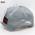White half Net GG Metal Logo Premium Imported Cap. 