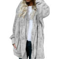 Winter Women Thick Faux Fur Hooded Coat Long Sleeve Outwear. 