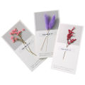 Dried Real Flowers Invitations Postcards Handmade Birthday Card Festival Greeting Card For Wedding Party. 