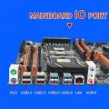 X99 Dual CPU Server Motherboard LGA2011 Motherboard Support DDR4 ECC Memory Maximum Support 256G with 2XE5 2650 V3 CPU. 