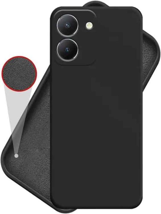 For Vivo Y36/Y78 Heavy Strong Liquid Silicone Soft Gel Rubber Shockproof Back Cover - Camera - Phone Case Back Cover