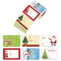 50pcs Celebrate Christmas Thank You Sticker Adhesive Label Seal Paper To From Gift Name Tags Xmas Decoration Stationery Supply. 