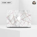 MacBook Stickers ,MacBook Decal - Removable Vinyl with Apple Diecut-White & Gold Marble Design Skin for MacBook Air 13 inch, MacBook Pro 13 inch - Best Decorative Sticker For 13 Inch Macbook.