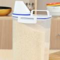 LALA Portable Plastic Kitchen Container Grain Storage Case Bean Rice Storage Box.