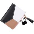 Fashionable Short Zipper Penny Purses Short Penny Purse Money Bag Trendy Pu Leather Wallets.