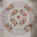 Indian rose pital round table cover (60/60 inch). 