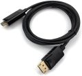DisplayPort to HDMI Cable 4K Ultra HD DP to HDMI Converter Adapter for Monitor TV Laptop PC - Black (1.8m). 