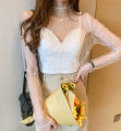 Elegant Lace T-shirt For Women Mesh Long Sleeve Tops Hot Transparent High Neck Black Lace Bottoming Shirts Punk Tee Tops. 