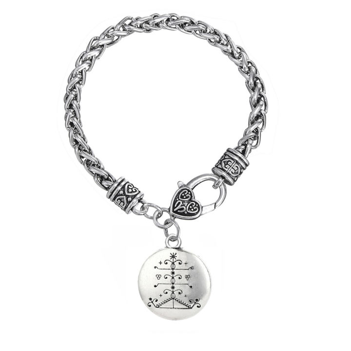 My Shape Ogou Feray Voodoo Bracelets Bangles for Men Women Loa Veve Charms Amulet Bracelet Vodoun Lwa Talisman Hoodoo Jewelry