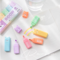 4/5/6Pcs Highlighter Markers 6 Fluorescent Macaroon Colors High Quality Rectangular Marker Student Stationery Office School Art Use.