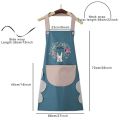 Waterproof Kitchen Apron Apron Kitchen Cooking And Washing Dishes Big Pocket Housework Apron Good Effect And Easy To Use - Cyclone. 