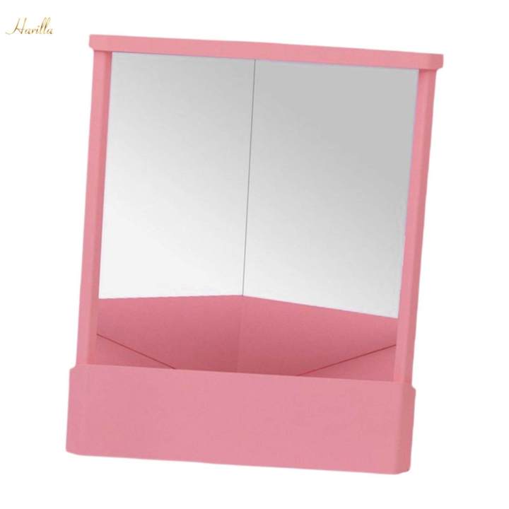 Non%20Reversing%20Mirror%2023x19cm%20Versatile%20Use%20Stable%20Clear%20Cosmetic%20Stand%20Mirror%20for%20Bedroom%20-%20Image%203