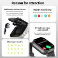 2-in-1 Watch Headset Smartwatch Earbuds Combo 2-in-1 Watch Headset Bluetooth Earbuds Watch Wireless Headset Watch Smart Earbuds Timepiece. 