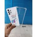 for samsung galaxy A73 5g clera transparent back cover with camera protector.