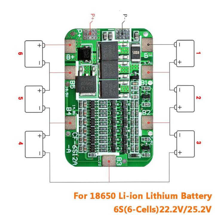 6S%2015A%2024V%20PCB%20BMS%20Protection%20Board%20For%206%20Pack%2018650%20Battery%20Cell%20-%20Image%203