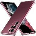 Samsung Galaxy S24 Ultra Premium Silicone Case Crystal Clear Soft TPU Ultra-Thin Transparent Flexible Protective Mobile Phone Back Cover.