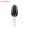 3-1PCS Mini Battery Pack Fast Charging Backup Power Bank Android Portable Charger Keychain Charger With Type-C Ultra-Compact. 