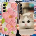 Case For Samsung Galaxy A05s Cute Flower Cat Printing Soft Silicone TPU Phone Bumper For Samsung A05s A 05S SM-A057F Back Cover. 