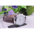 Poruis nary 6033 classic couple women men quartz full stainless steel wrist watch fashion leisure round dial lovers watches.