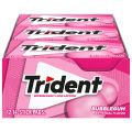 Trident Bubblegum Flavor Sugar Free Gum X 14 Soft Gum. 