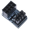 ATX 8pin Male 180 Degree to 8Pin Female Power Adapter for Desktops Graphics. 
