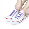 LSGS 16pcs/lot Silicone Shoelaces Elastic Shoe Laces Special No Tie Shoelace for Men Women Lacing Rubber Zapatillas.