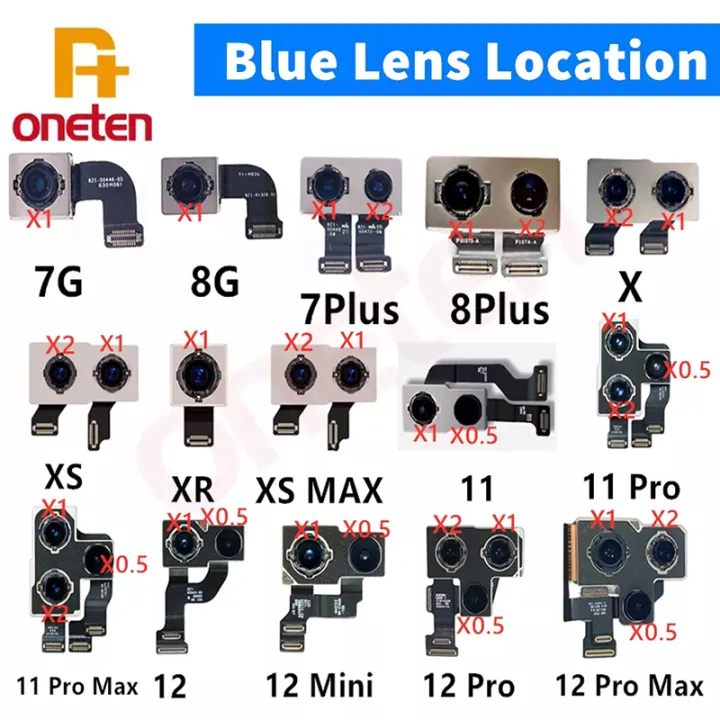 Front/Back%20Camera%20Blue%20Light%20Bead%20Lens%20For%20iPhone%2012%2013%2014%2011%20Pro%20X%20XS%20Max%20XR%207%208%20Plus%20Mobile%20Phone%20Replacement%20Repair%20Parts%20-%20Image%204