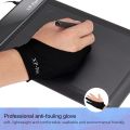 XP-Pen AC01 Anti-fouling Lycra Two-Finger Glove Free Size for Drawing Graphics Tablet Light Box Tracing Light Pad.