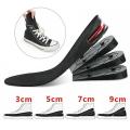 3cm 5cm 7cm 9cm Unisex Shoe Insert Taller Lift Height Up Increase Heel Insoles. 