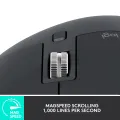 Logitech MX Master 3S with Free Adobe Subscription - Wireless Performance Mouse with Ultra-Fast Scrolling, Ergo, 8K DPI, Track on Glass, Quiet Clicks, USB-C, Bluetooth -Graphite.