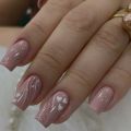 24pcs Colorful Almond Shaped Nails Detachable Press On False Nails Tips French Full Cover False Nails French Manicure tools.