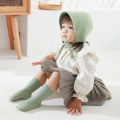 Spring and autumn new children's socks men's treasure female treasure cotton socks double needle medium tube socks baby newborn socks wholesale in large quantities.