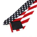 2018 Brand New Artificial Silk Star Striped American Flag Mens Necktie For Man Wedding Performance Tie For Business Party Ties. 