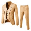 Wedding Suits For Men Elegant Blazers Set 3 Pieces Formal Classic Jackets Vest Pants Full Coats Luxury Business 2024 Costume.