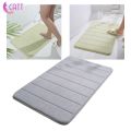 [CATT] 16 x 24 inches Thick Memory Foam Water Absorbent Small Bath Mat Non Slip Soft Long Fast Drying Bathroom Floor Shower Rug Carpet Washable for Toilet. 