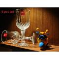 YUJING Drinking Water Glass Cristal-- 6 pieces set - 170-200ml - B Model.