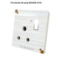 3 PIN ROUND 15 AMP SWITCH AND SOCKET ONE ELECTRONICS. 