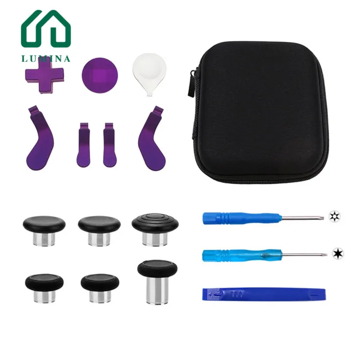Lumina Rubberized Thumb Stick for One Elite Controller Upgrade One Elite Controller with 16pcs Replacement Accessories Enhance Gaming Experience with Buttons Controller Replacement Buttons