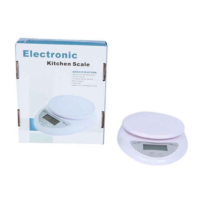 Electronic Kitchen Scale 5kg - White