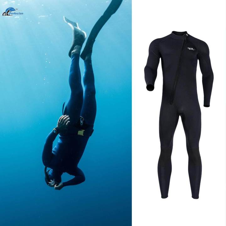 Diving%20Wetsuit%20Waterproof%20Zipper%20Swimming%20Costume%20Piece%20Body%20Swim%20suits%20for%20Boating%20XXXL%20Male%20Black%20-%20Image%208