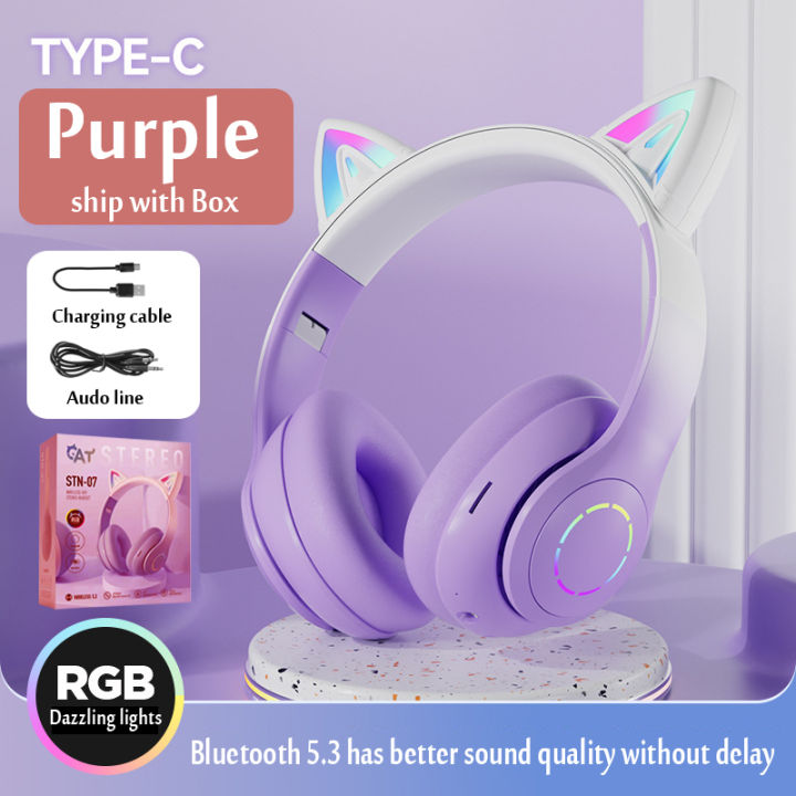 Cat%20Ear%20Headphone%20Bluetooth%20Wireless%20Music%20Headset%20Gradient%20Color%20LED%20Light%20with%20Mic%20Gamer%20Earphone%20Kids%20Lovely%20Christmas%20Gifts%20-%20Image%207