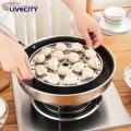 Stackable Food Steaming Rack Versatile Stainless Steel Steamer Rack for Cooking Vegetables Dumplings Fish Stackable V-shaped Stand Kitchen Tool for Cuisine Food Steamer Basket with Removable Stand. 