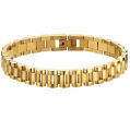 High Quality Stainless Steel Mens Jewelry Silver Black Gold Link Chain Bracelet Fashion Watch Band Bracelets for Men Women. 