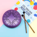 Steel Tongue Drum 8 Notes 5 Inches Handpan Drums Percussion Instrument With Gig Bag Music Book Mallets. 