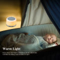 Physical Therapy Equipments Portable Sleep Fan Sound Machine White Noise Machine with RGB Night Light For Baby. 