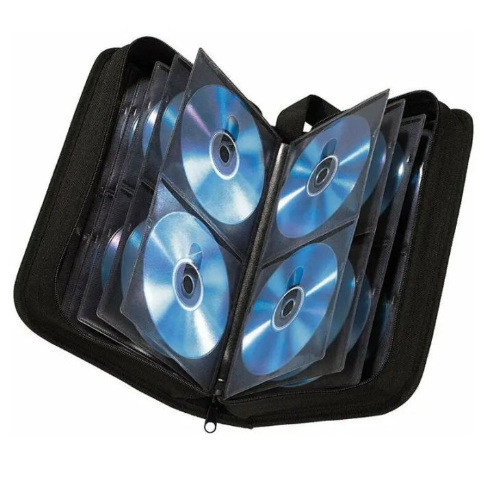 Vcd Box 【Limited edition】 80 Disc Holder Carry Bag Case Faux Case Storage ...