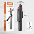 P185 Aluminum Alloy 1.6M Handheld Stabilizer Floor Telescopic Pole Quadrupod Mobile Phone Bluetooth Selfie Stick-B Easy to Use. 